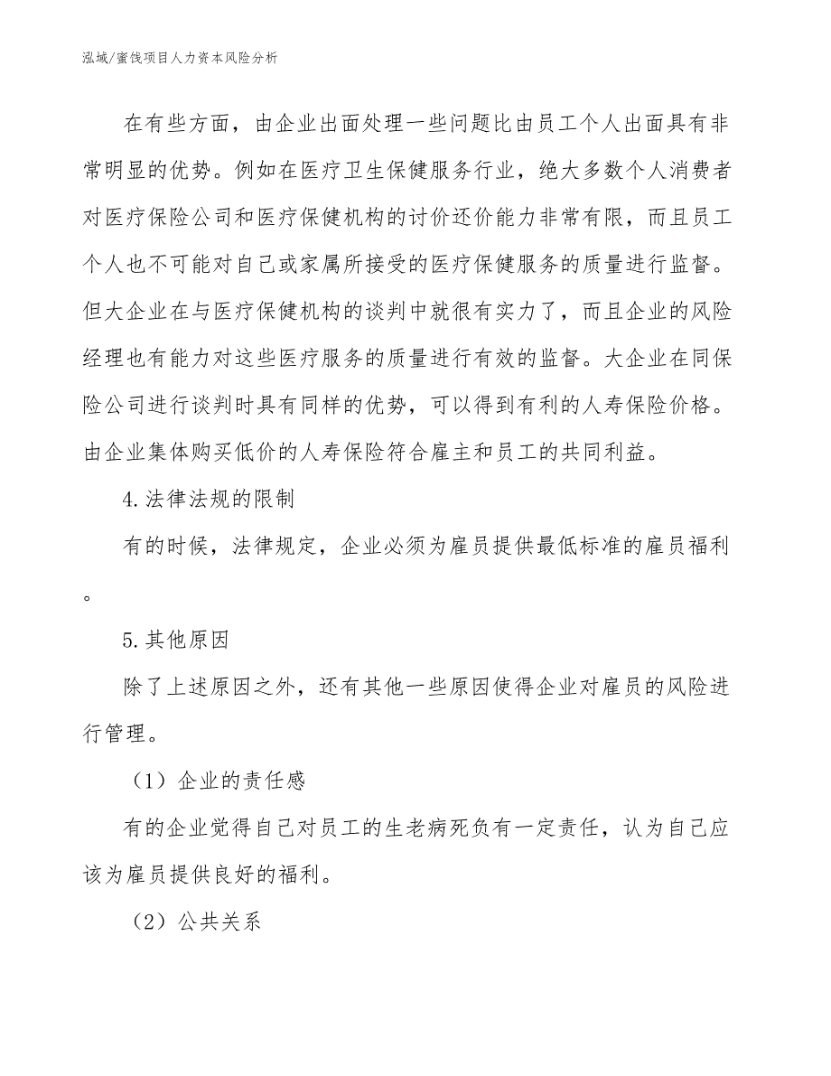 蜜饯项目人力资本风险分析_第4页