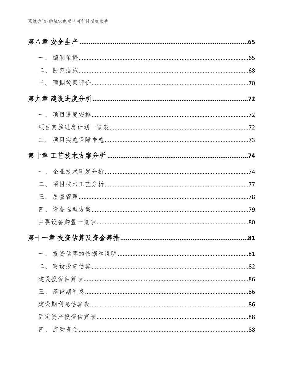 聊城家电项目可行性研究报告（模板）_第3页