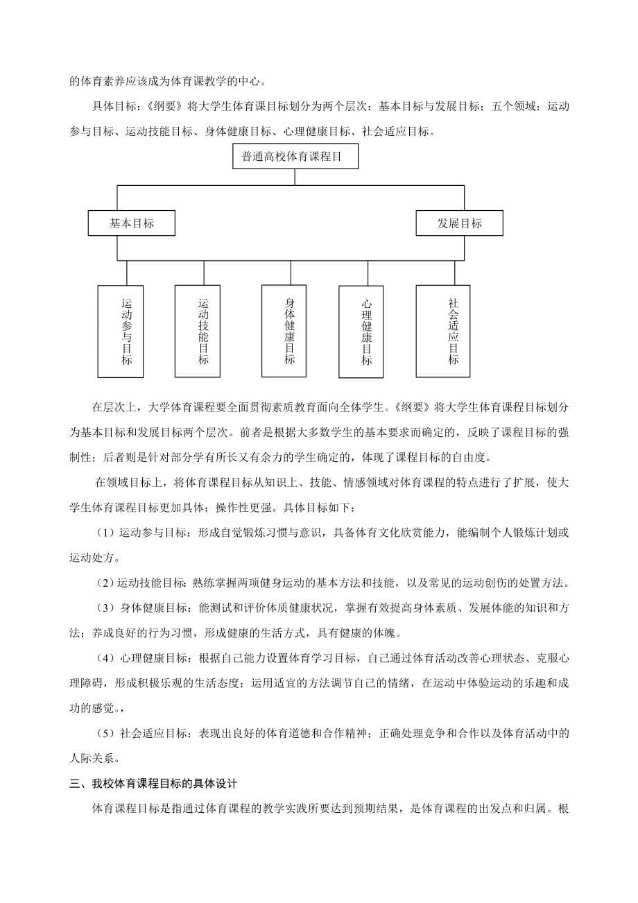 安徽大学体育课程大纲_第5页