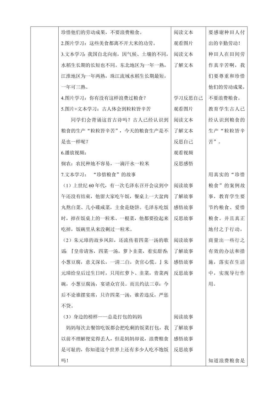 四年级下册道德与法治第7课《我们的衣食之源》教案教学设计（第一课时）_第3页