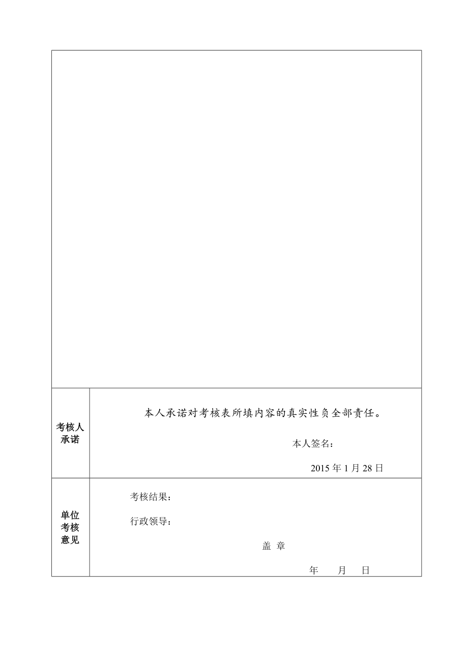 八级岗位聘期考核登记表_第2页