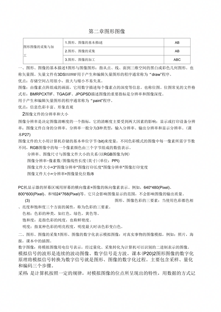 信息技术选修教材第二章图形图像_第1页