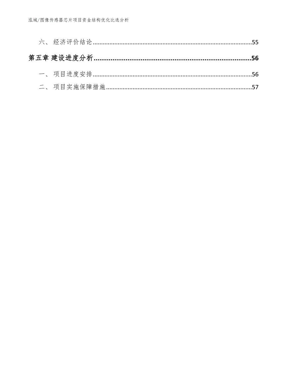 图像传感器芯片项目资金结构优化比选分析（参考）_第3页