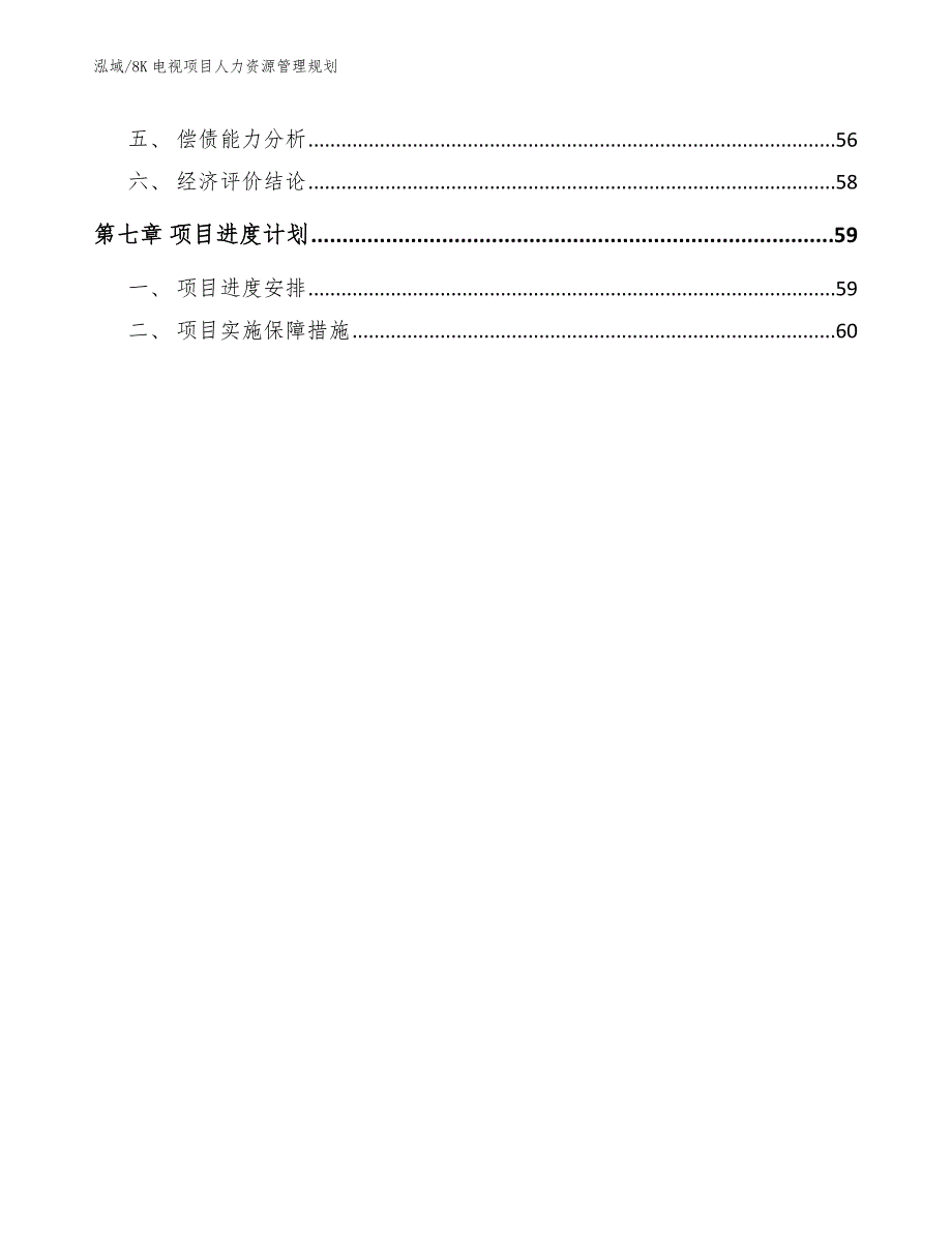 8K电视项目人力资源管理规划【范文】_第3页