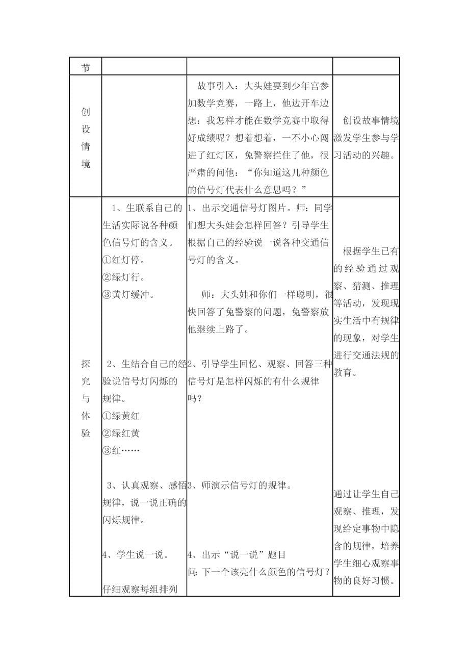 义务教育冀教版数学一年级下册教案之第八单元探索乐园_第5页