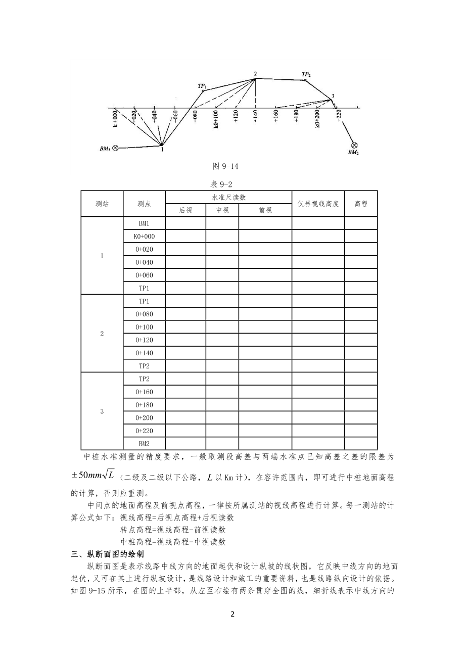 路基纵横断面测量及土石方工程工量计算_第2页