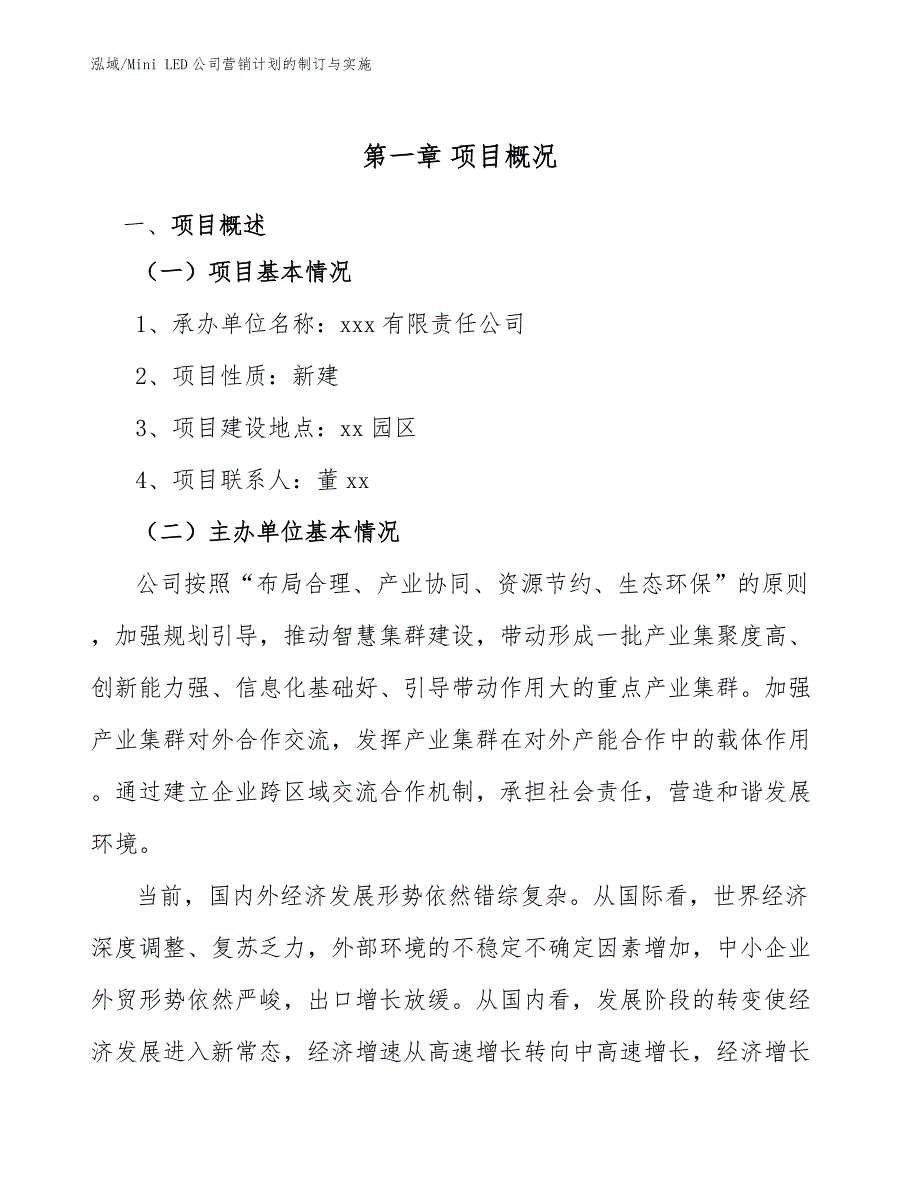 Mini LED公司营销计划的制订与实施【范文】_第4页