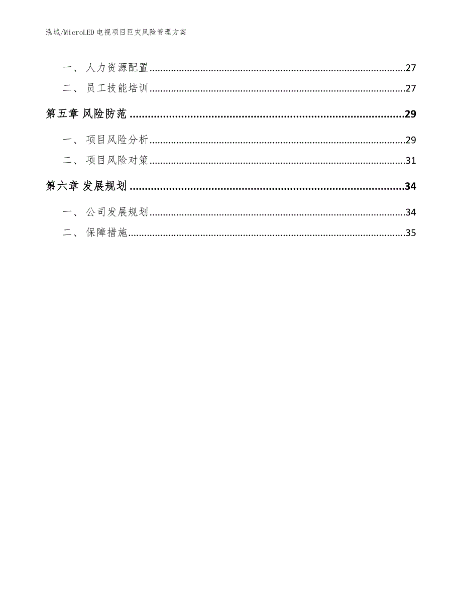 MicroLED电视项目巨灾风险管理方案_参考_第3页