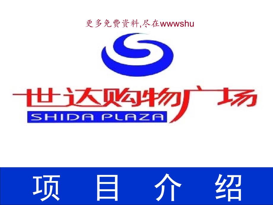 某著名咨询公司-大连世达-集团购物广场项目报告_第1页