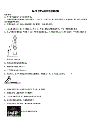 2022届安徽省临泉县重点名校中考物理最后一模试卷（含答案解析)