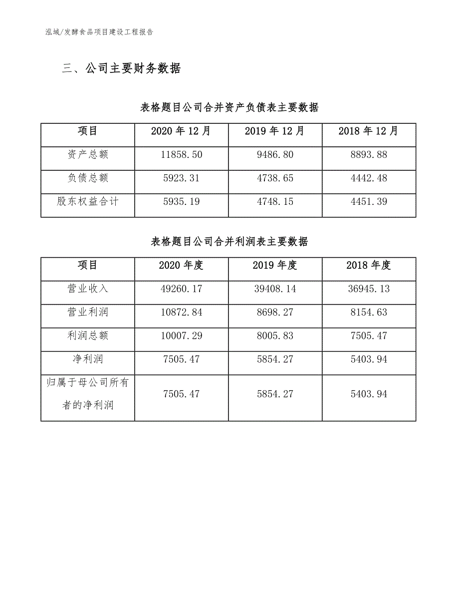 发酵食品项目建设工程报告（范文）_第4页