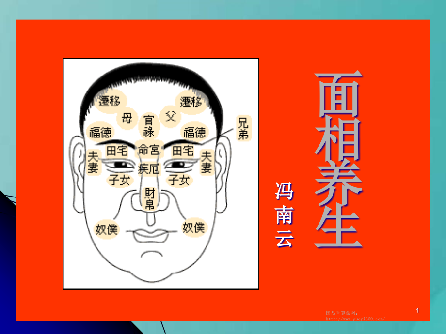 从面相学看养生PPT课件_第1页