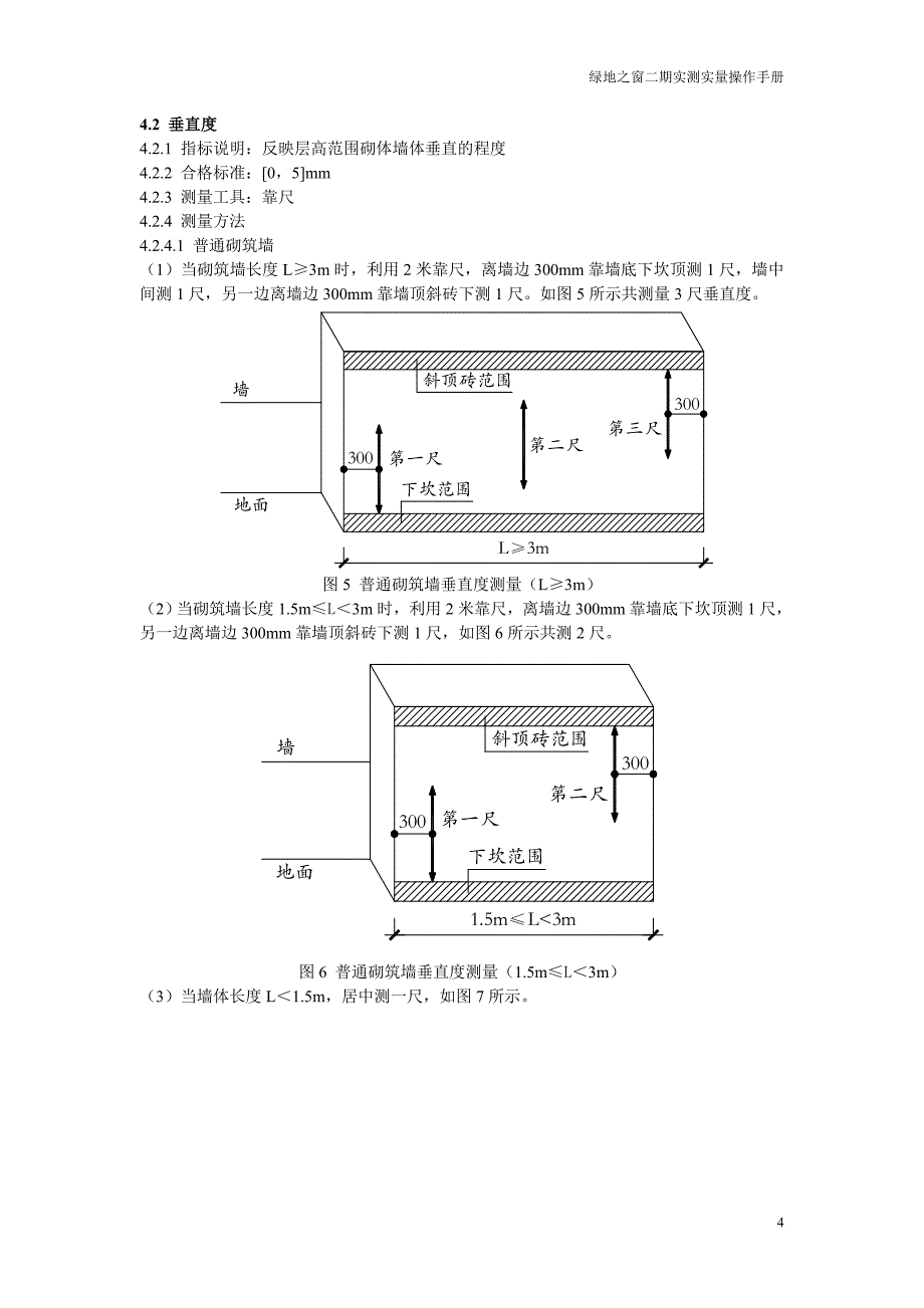 绿地之窗二期实测实量操作指南_第4页