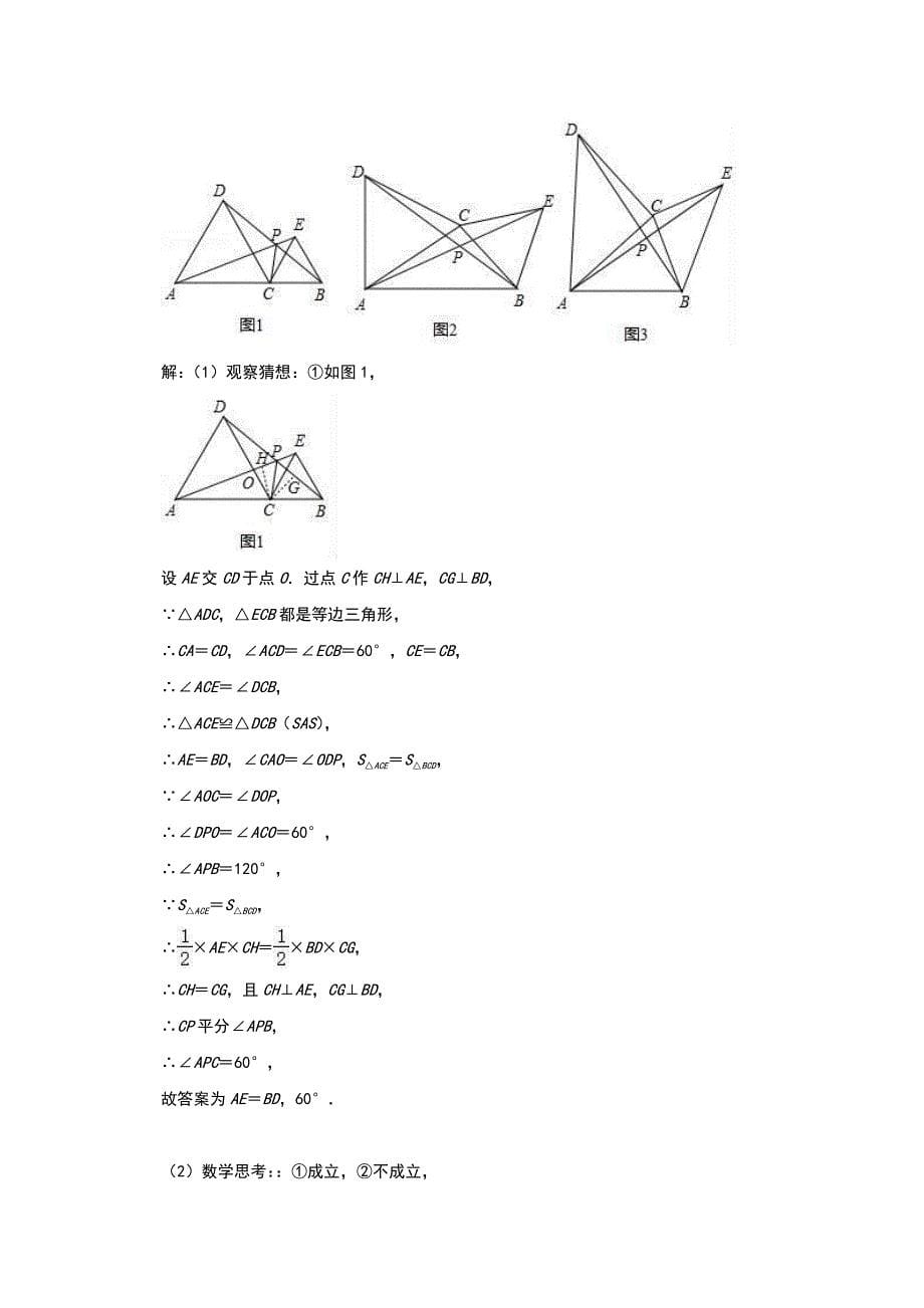 2022年中考数学二轮复习压轴专题：三角形（解析版）_第5页