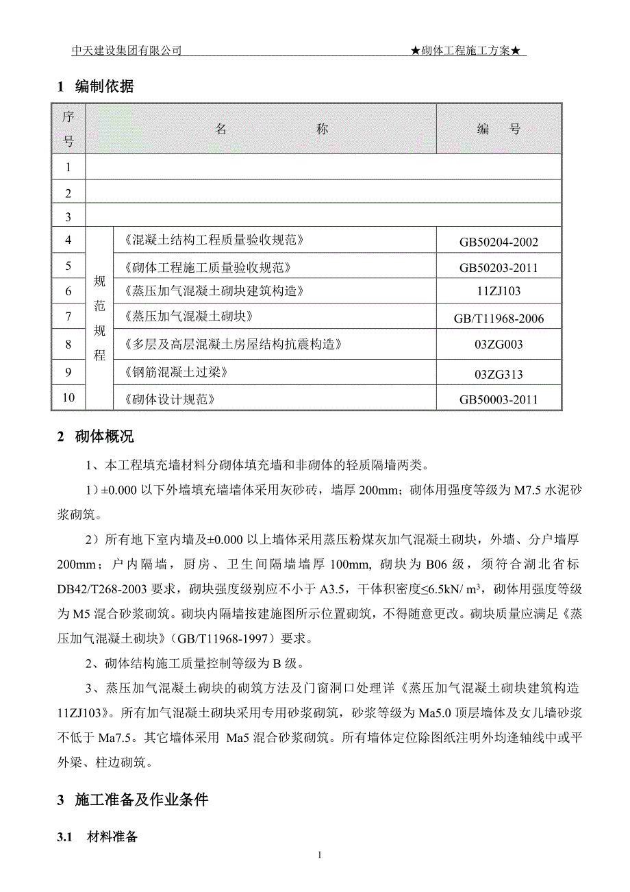 合肥市蜀山区安置房砌体施工 模板_第2页