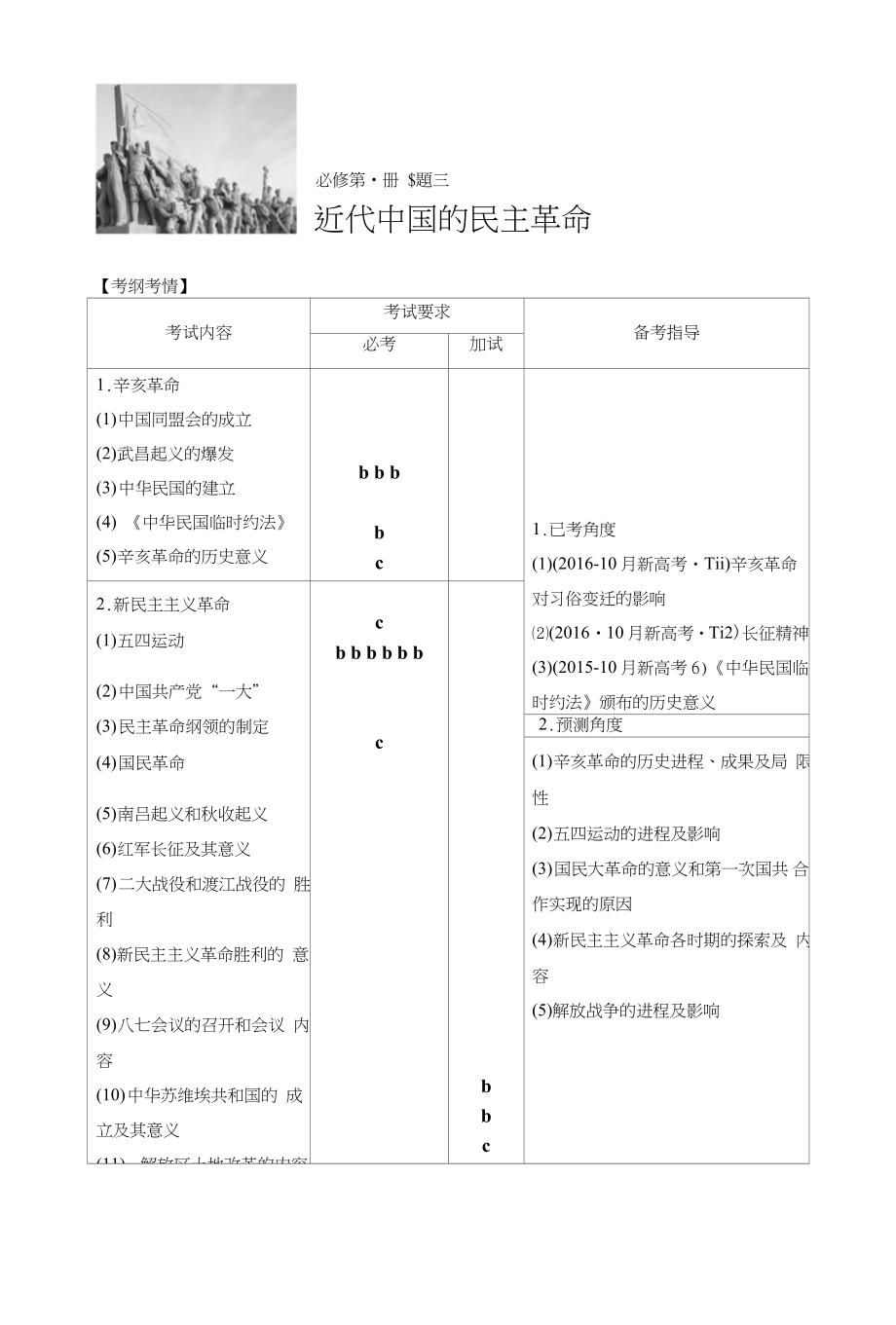 新步步高浙江省高考历史《选考总复习》配套文档：专题3考点7辛亥革命含解析_第1页