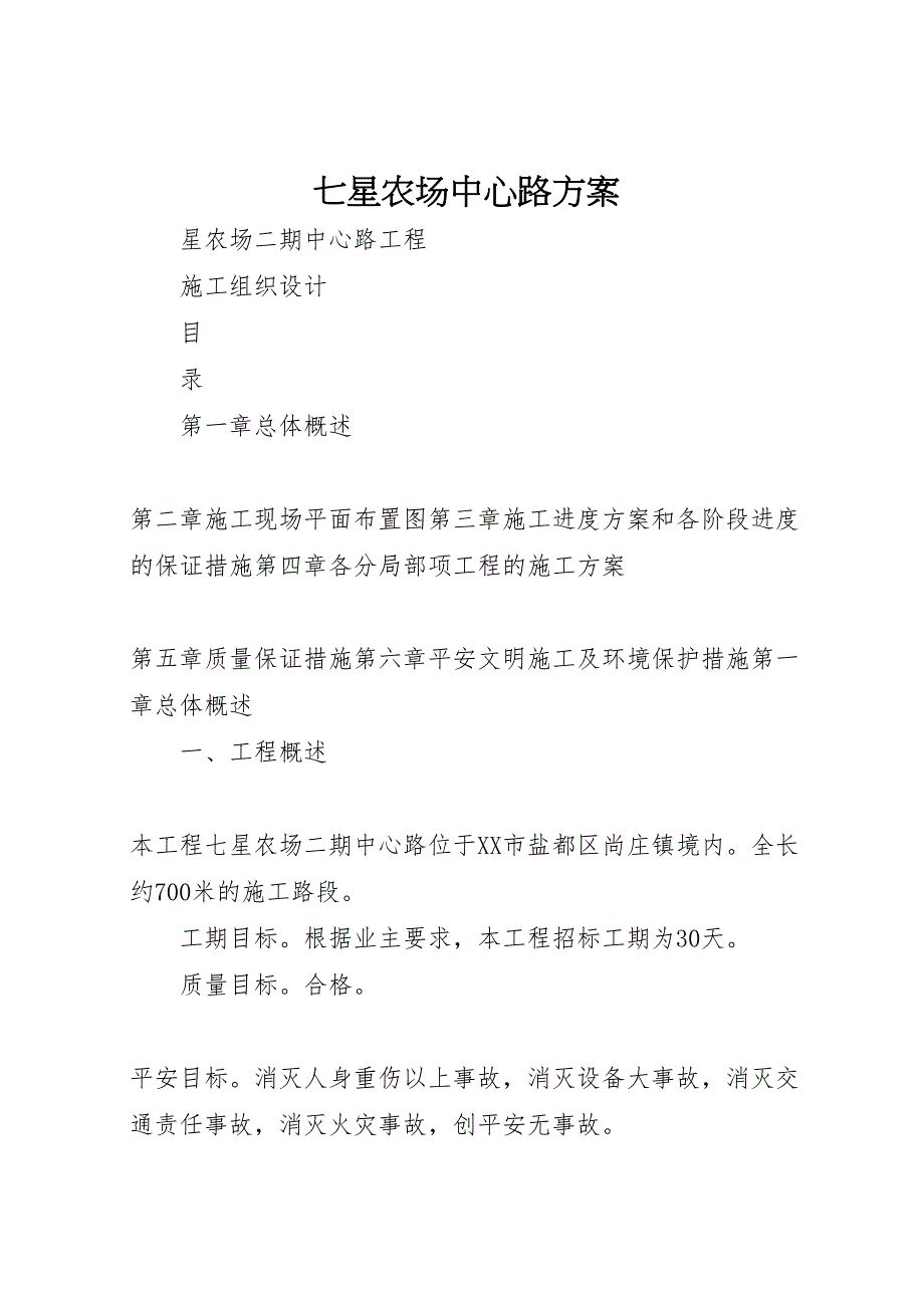 2022年七星农场中心路方案_第1页