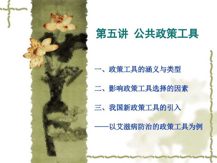 《公共政策工具分析》PPT课件_第1页