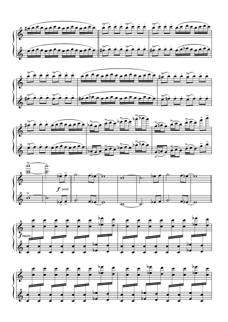蜂鸟-钢琴谱 原版 正谱 五线谱 钢琴谱 声乐考级谱_第2页