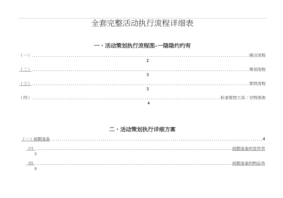 【道易咨询策划】最详细市场部详细活动策划与执行表_第1页
