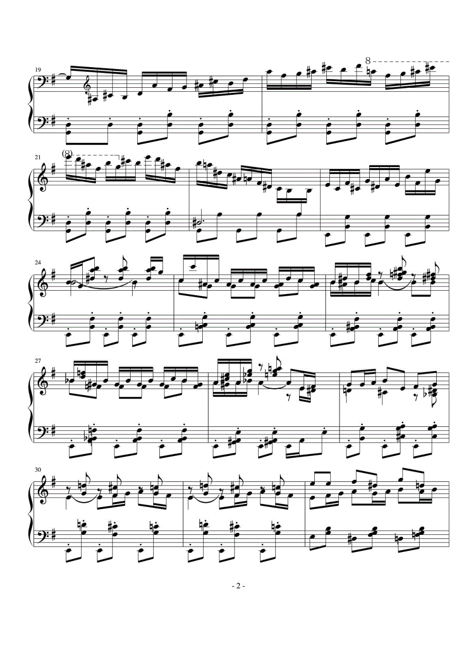 霍洛维兹卡门幻想曲(比才)-钢琴谱 原版 正谱 五线谱 钢琴谱 声乐考级谱_第2页