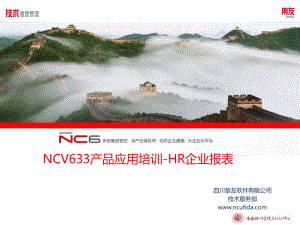 NCV633产品应用培训PPT-HR企业报表