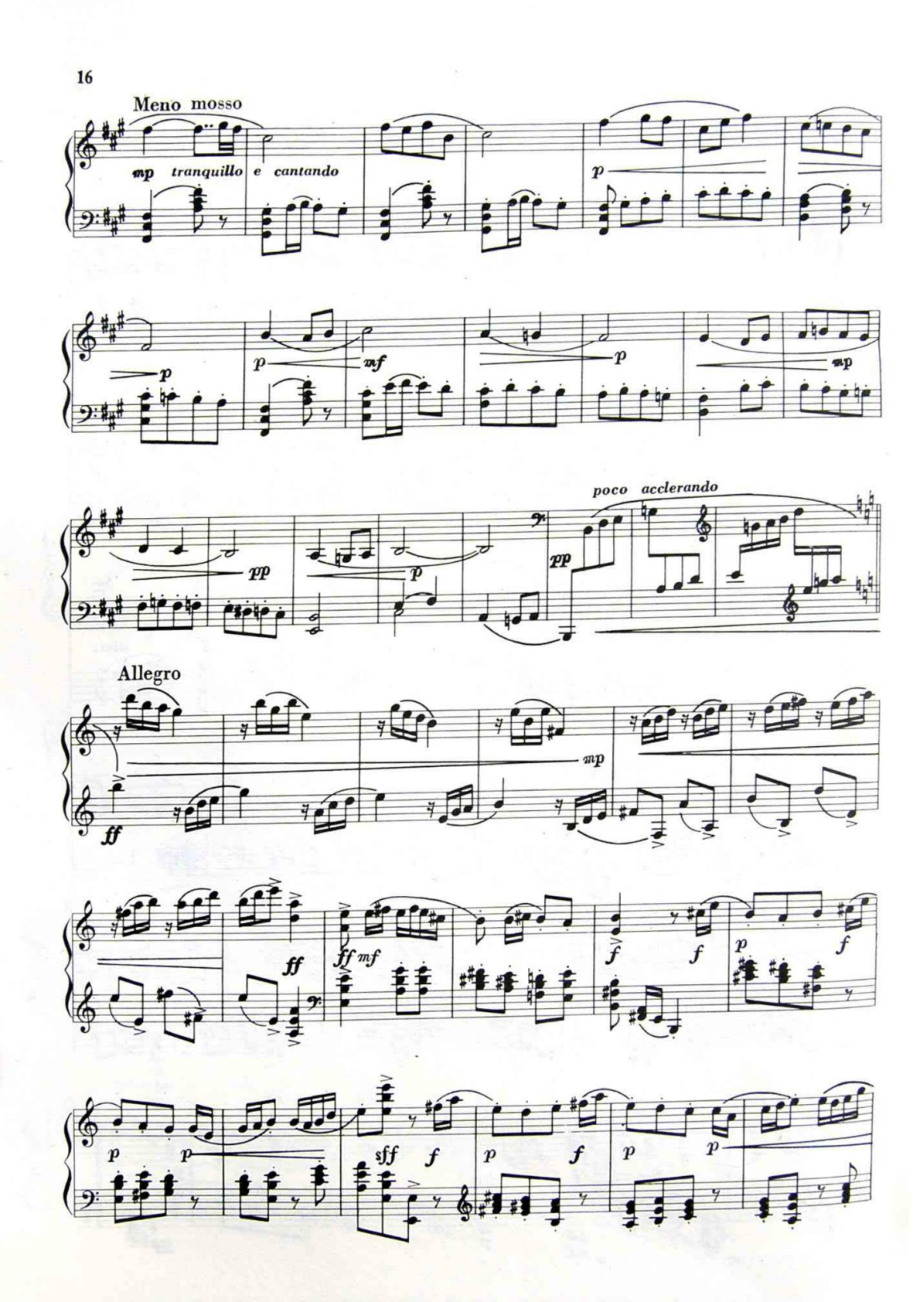 罗忠镕-第一小奏鸣曲 原版 正谱 五线谱 钢琴谱 声乐考级谱_第2页
