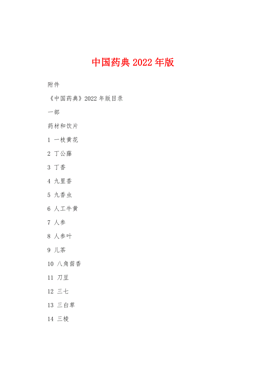 中国药典2022年版_第1页