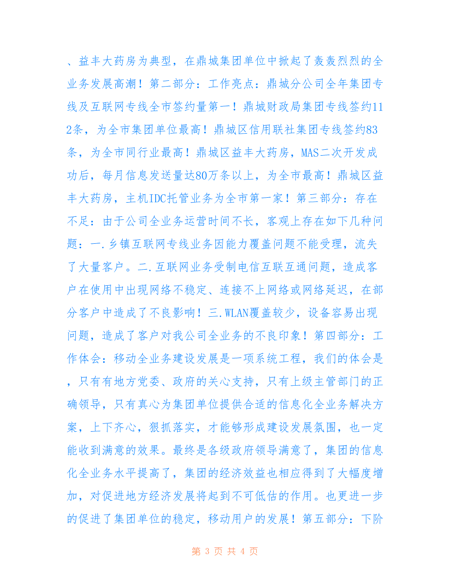 鼎城移动2022年全业务年度总结报告_第3页