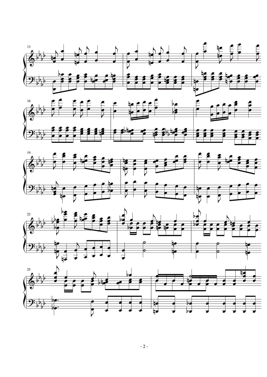 肖邦第二钢琴协奏曲（第一乐章） 原版 正谱 五线谱 钢琴谱 声乐考级谱_第2页