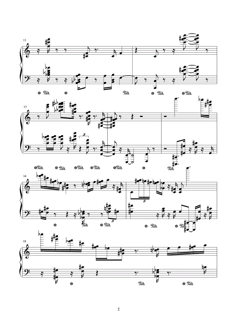 肖邦第二诙谐曲 原版 正谱 五线谱 钢琴谱 声乐考级谱_第2页