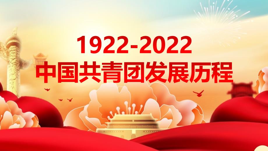 2022聚焦《1922年至2022年中国共青团发展历程》课件_第1页