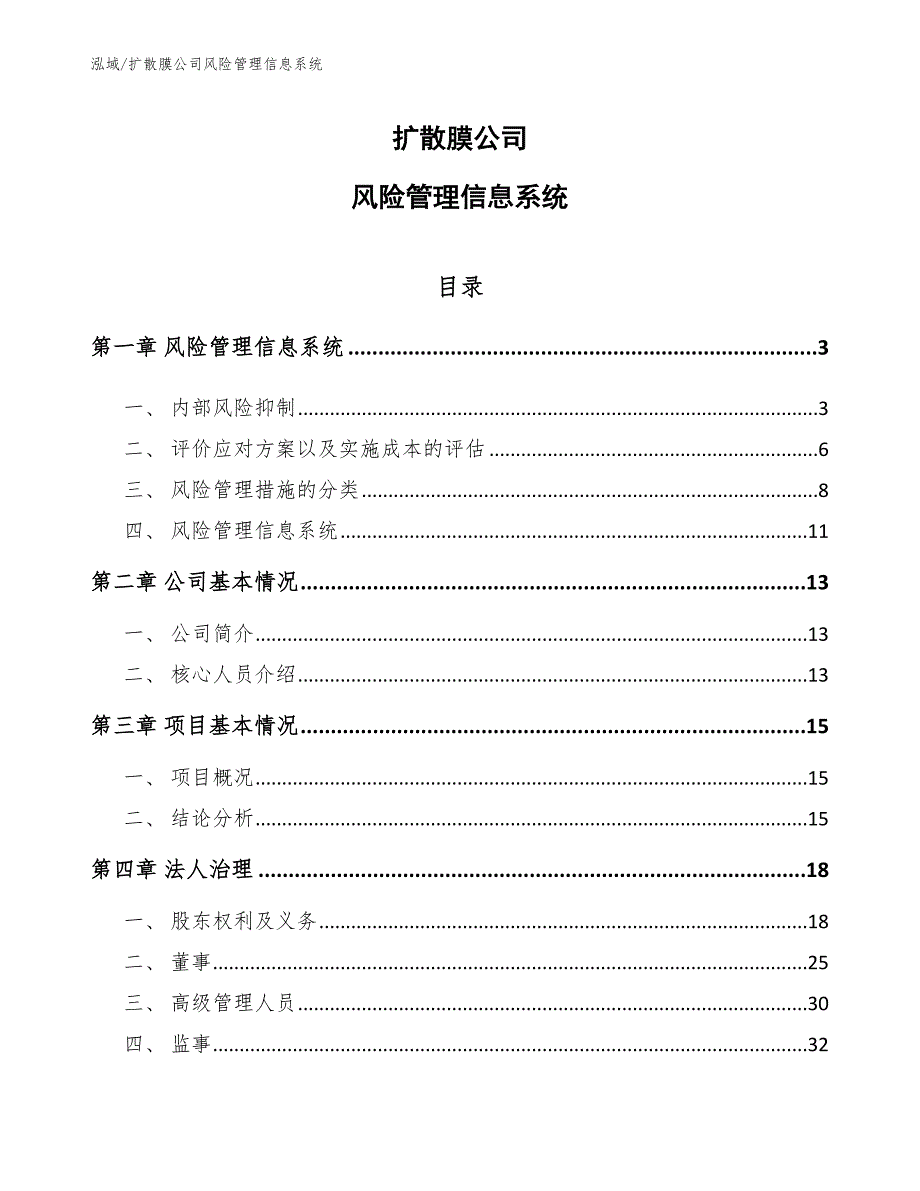 扩散膜公司风险管理信息系统_参考_第1页