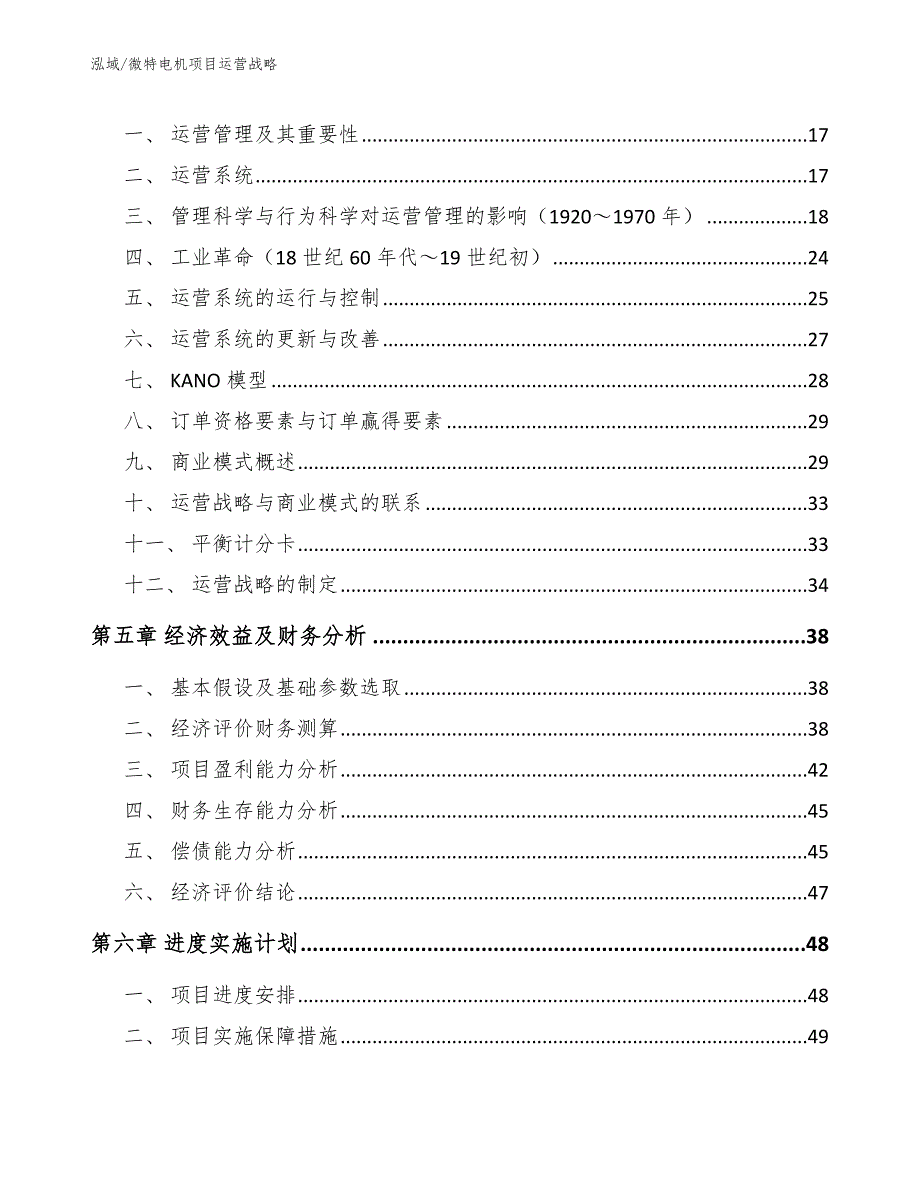 微特电机项目运营战略（范文）_第2页