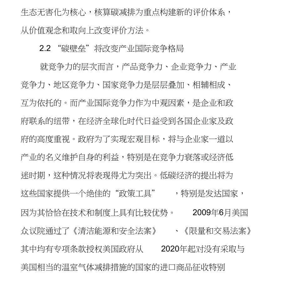 低碳经济下产业国际竞争力的评价指标体系构建_第5页