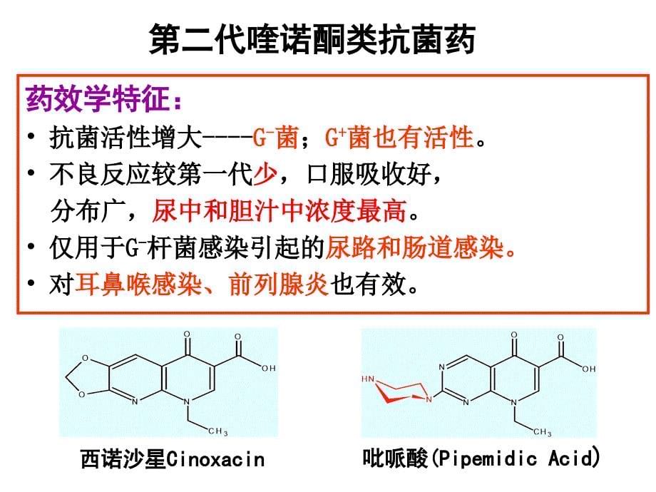 药理学课件磺胺-喹诺酮2014_第5页