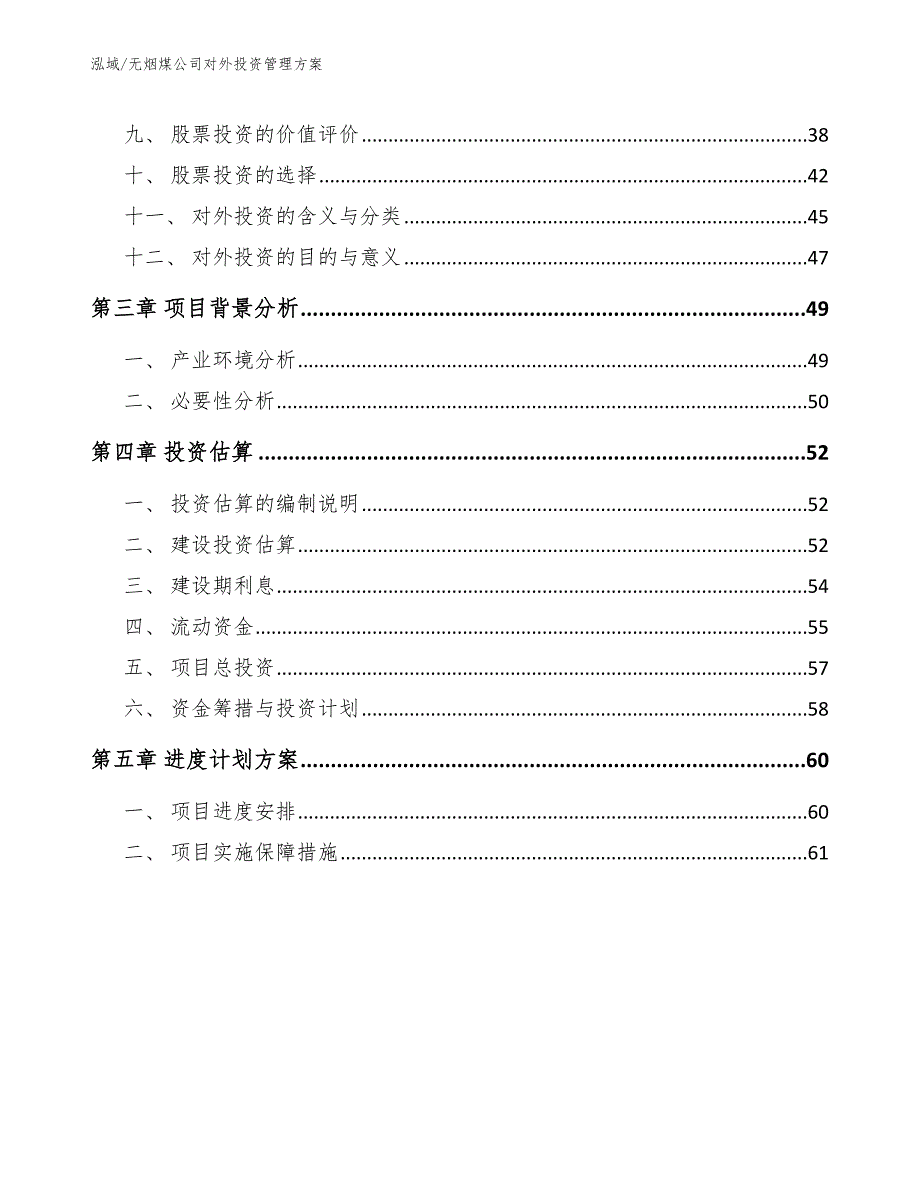 无烟煤公司对外投资管理方案_第2页