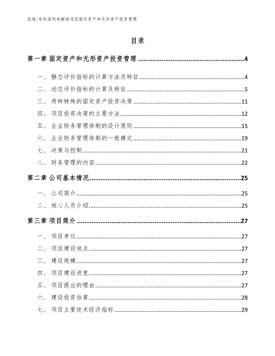 有机溶剂电解液项目固定资产和无形资产投资管理_第2页