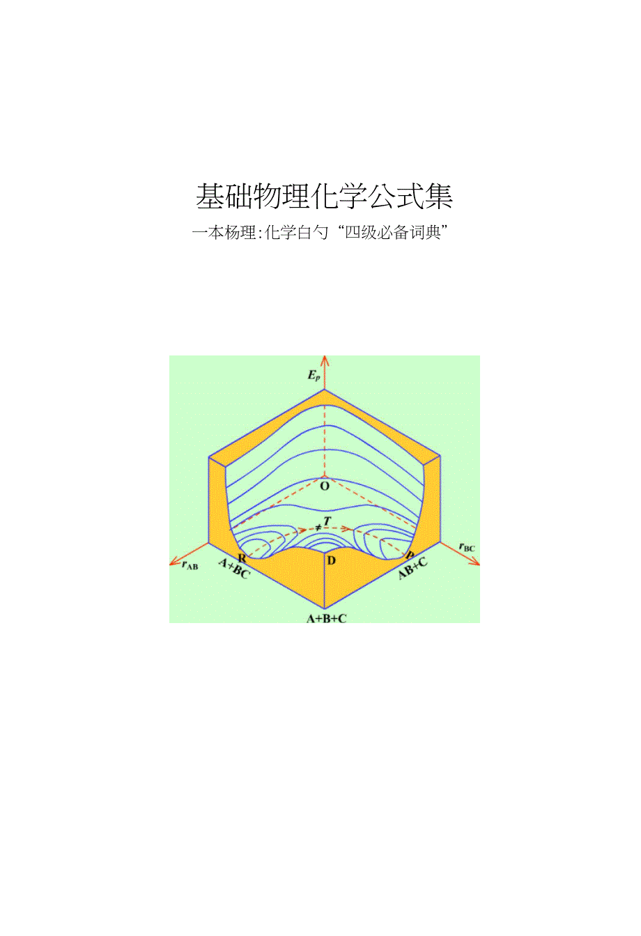 基础物理化学公式集_第1页