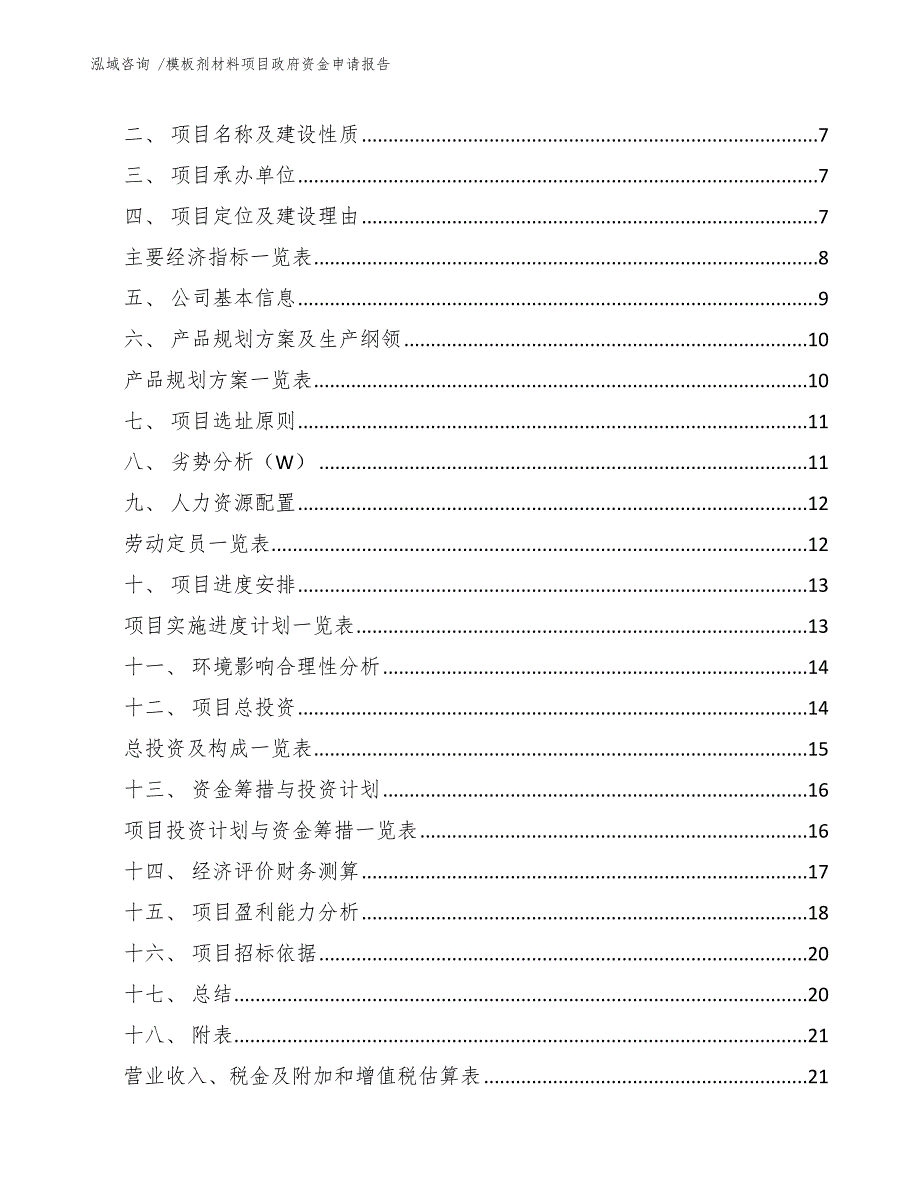 模板剂材料项目政府资金申请报告-模板_第2页