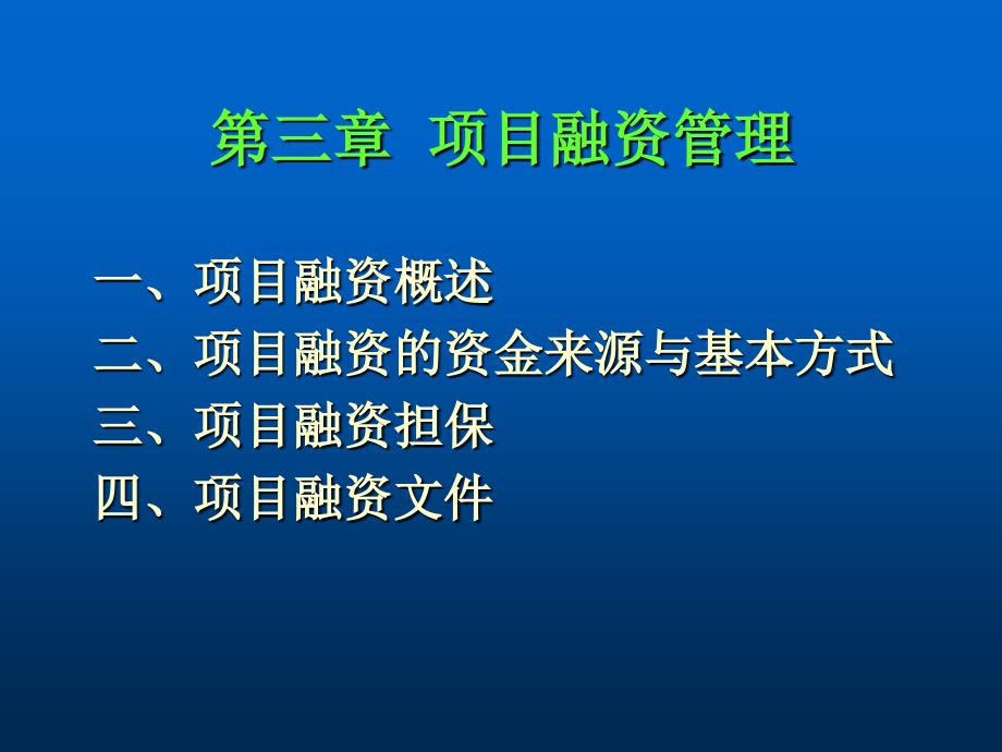 项目管理项目融资管理_第1页