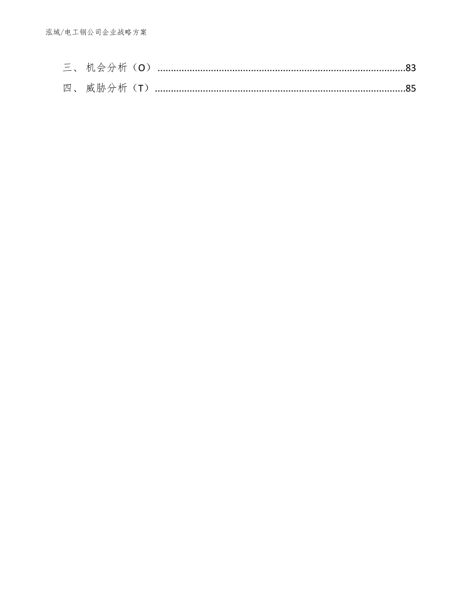 电工钢公司企业战略方案（范文）_第3页