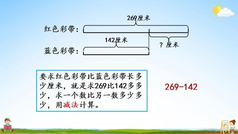 北京课改版二年级数学下册《5-6 三位数减三位数（不退位）笔算》课堂教学课件_第5页