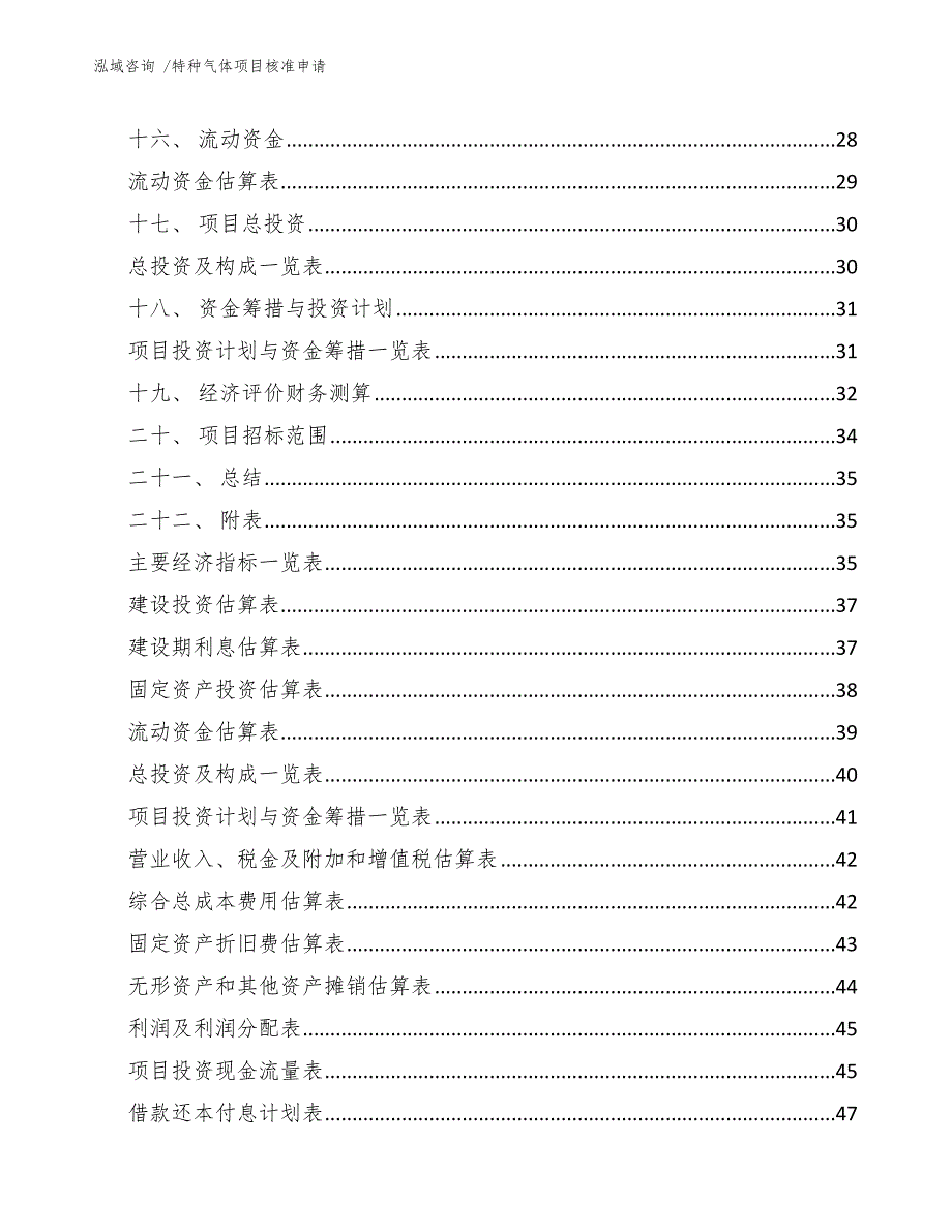 特种气体项目核准申请-（参考范文）_第2页