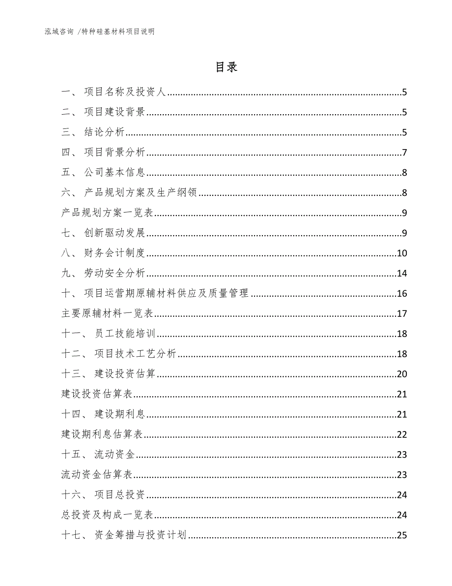 特种硅基材料项目说明_第2页