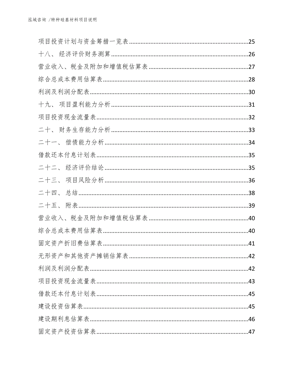 特种硅基材料项目说明_第3页