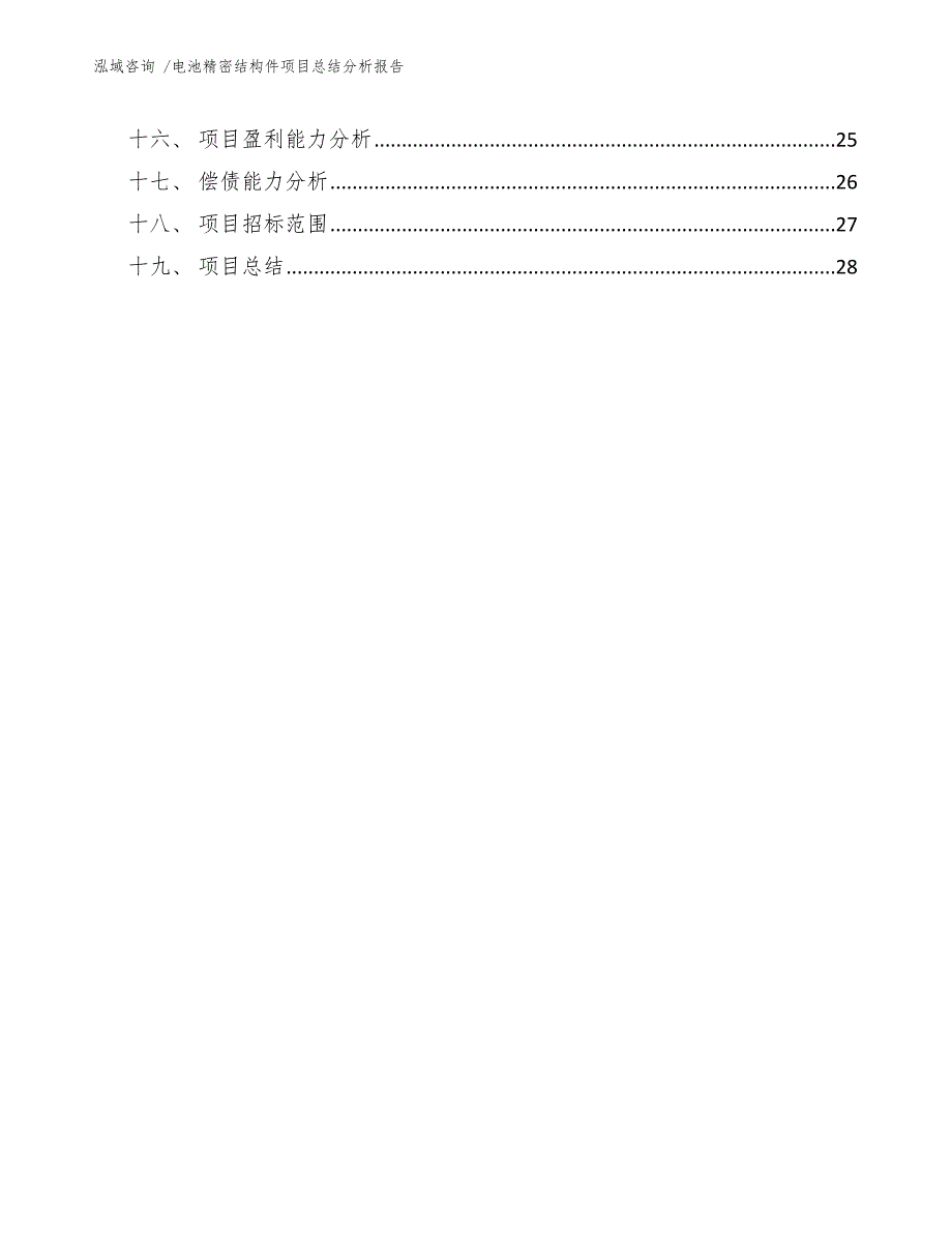 电池精密结构件项目总结分析报告（模板范本）_第4页