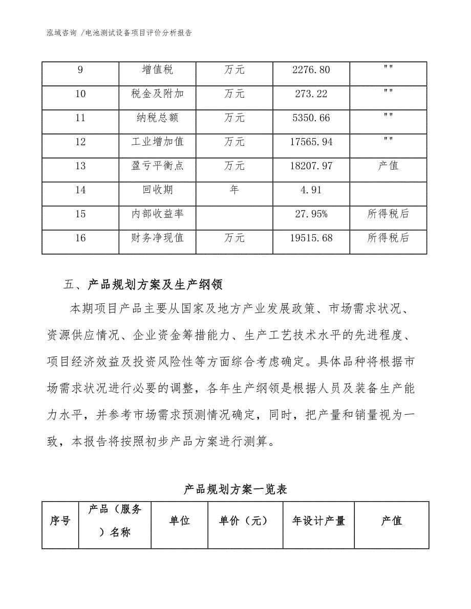 电池测试设备项目评价分析报告_第5页