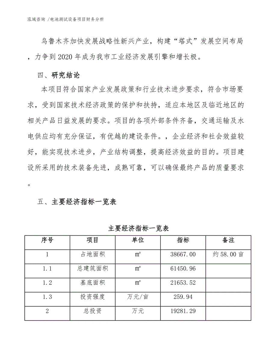 电池测试设备项目财务分析【参考模板】_第4页