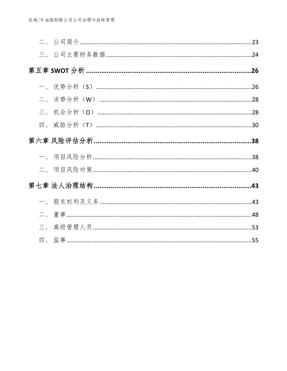 牛油脂肪酸公司公司治理与战略管理_范文_第2页